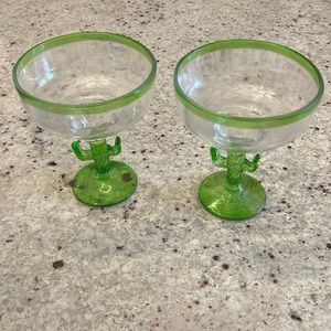 SOLD. Plastic cactus margarita cups